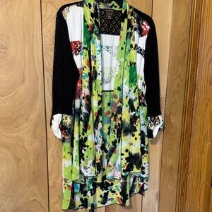 Multiples Colorful Knit Cardigan